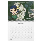 Aloha Honeys Hula Girl Floral 2012 Calendrier (Jan 2026)