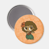Aloha Honeys Hula Girl Hibiscus Magnets (Recto/Verso)