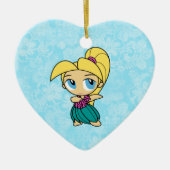 Aloha Honeys Hula Girl Hibiscus Ornements (Devant)