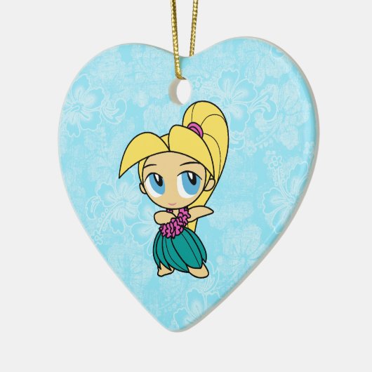 Aloha Honeys Hula Girl Hibiscus Ornements (Gauche)