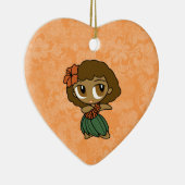 Aloha Honeys Hula Girl Hibiscus Ornements (Droite)