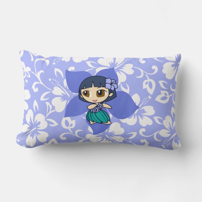 Aloha Honeys Hula Girl Reversible Lumbar Coussins (Recto)