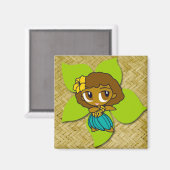 Aloha Honeys Hula Magnet (Recto/Verso)