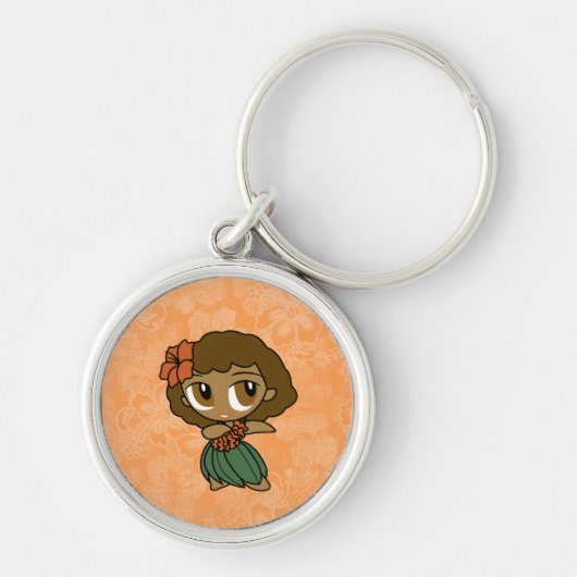 Aloha honeys hula meisje hibiscus sleutelhangers (Voorkant)