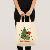 Aloha Honeys Kerstmis Hawaiian Hula Girl Tote Bag (Voorkant (product))