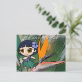 Aloha Honeys Luau & Groet Briefkaarten (Staand voorkant)