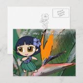 Aloha Honeys Luau & Groet Briefkaarten (Voorkant / Achterkant)