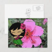 Aloha Honeys Luau & Groet Briefkaarten (Voorkant / Achterkant)