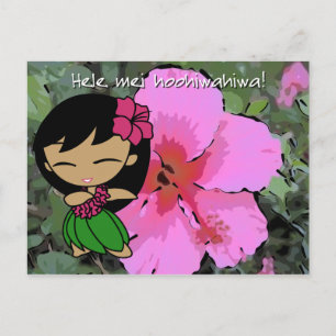 Aloha Honeys Luau & Groet Briefkaarten