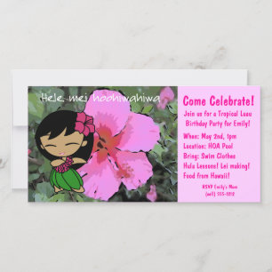 Aloha Honeys Luau Invite