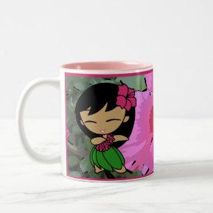 "Aloha Honeys" Roze Hibiscus Mok