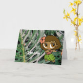 "Aloha Honeys" Succes Kaart (Gele Bloem)