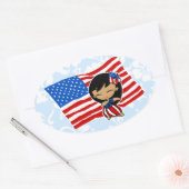 Aloha Honeys USA Drapeau Hula Girl Stickers (Enveloppe)