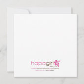 Aloha Honu Première Invitation d'anniversaire - ro (Dos)