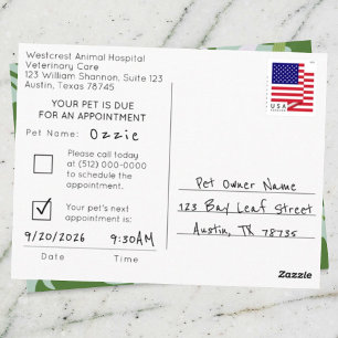 Aloha Huisdierafspraak Herinnering Briefkaart