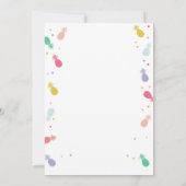 Aloha invitation anniversaire Tropical Luau Party  (Dos)