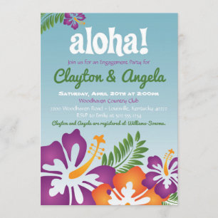 Aloha invitation de Luau d'été