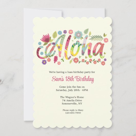 Aloha Kaart (Voorkant)