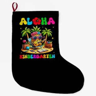 Aloha kleuterschool ananas hawaii terug naar schoo grote kerstsok