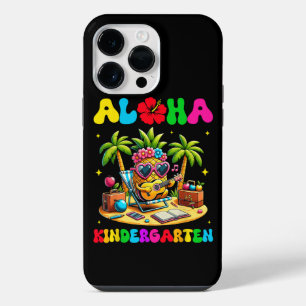 Aloha kleuterschool ananas hawaii terug naar schoo iPhone 14 pro max hoesje