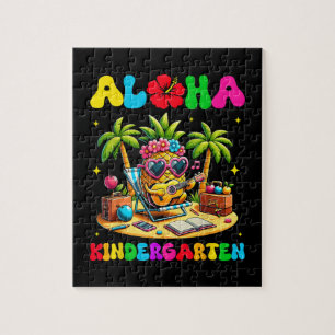 Aloha kleuterschool ananas hawaii terug naar schoo legpuzzel