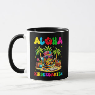 Aloha kleuterschool ananas hawaii terug naar schoo mok