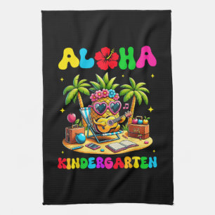 Aloha kleuterschool ananas hawaii terug naar schoo theedoek
