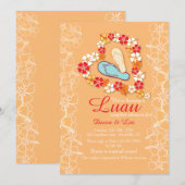 Aloha Love Luau Invitation de la douche nuptiale (Devant / Derrière)