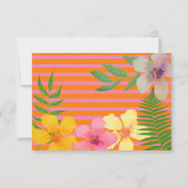 Aloha Luau 1e verjaardag Tropisch Kaart (Achterkant)