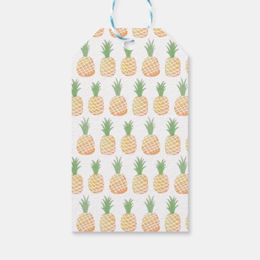Aloha Luau ananas patroon dank u cadeau Labels Cadeaulabel (Achterkant)