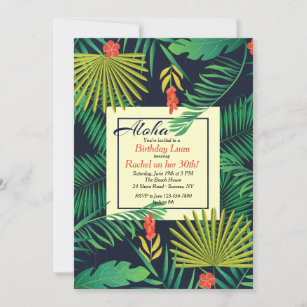 Aloha Luau Invitation