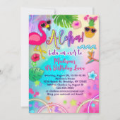 Aloha Luau Invitation Anniversaire (Devant)