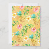 Aloha Luau Invitation Anniversaire (Dos)