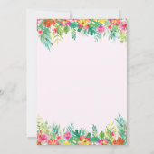 Aloha Luau Parti Tropical Graduation Invitation (Dos)