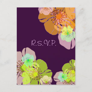 Aloha/ Luau RSVP briefkaarten, voor 5x7 uitnodigin Uitnodiging Briefkaart