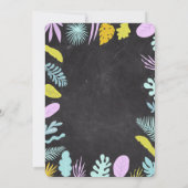 Aloha Luau Tropical Graduation Party Invitation (Dos)