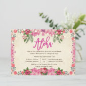 Aloha Luau Tropical Retirement Party Invitation (Debout devant)