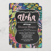 Aloha Luau Tropisch Afstuderen Uitnodiging (Voorkant / Achterkant)