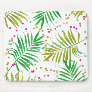 Aloha Luau Tropische Bladeren & Leuke Confetti Sti Muismat