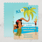 Aloha Luau Verjaardagsfeestje Kaart (Voorkant / Achterkant)