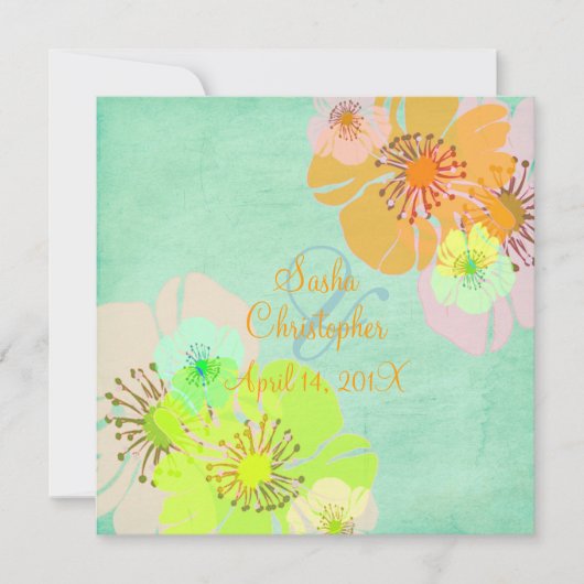 Aloha/Luau Wedding Invitations Kaart (Voorkant)