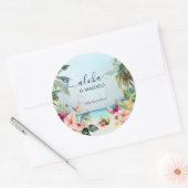 Aloha & Mahalo Tropical Beach | Dank U Ronde Sticker (Envelop)