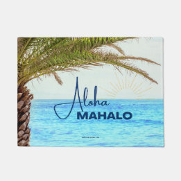 ALOHA MAHALO - Tropical Hawaïen - Tapis de Porte