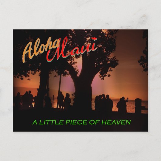 Aloha Maui Briefkaart (Voorkant)