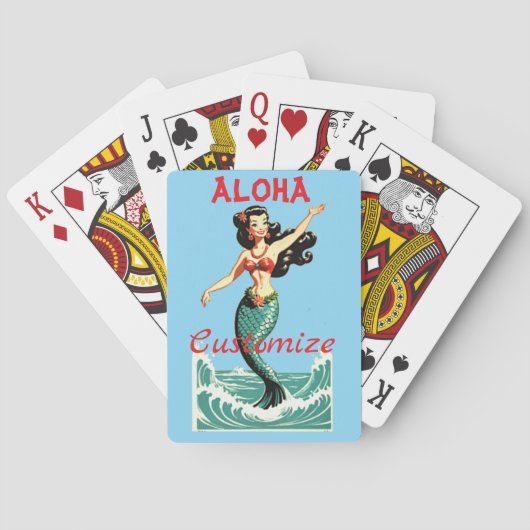 Aloha Mermaid Thunder_Thunder_Cove Pokerkaarten (Achterkant)