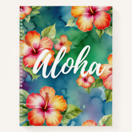 Aloha mooie hibiscus bloem patroon Hawaii Notitieboek