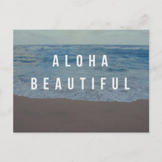Aloha Mooie Strand Dag Ansichtkaart Briefkaart