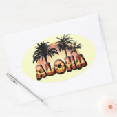 Aloha Ovale Sticker (Envelop)