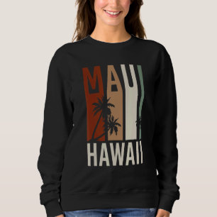 Aloha Palm Trees Summer Vacation Retro Maui Hawaii Trui