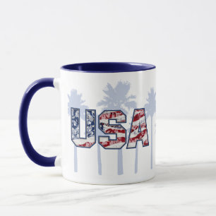 Aloha Palms USA Mugs